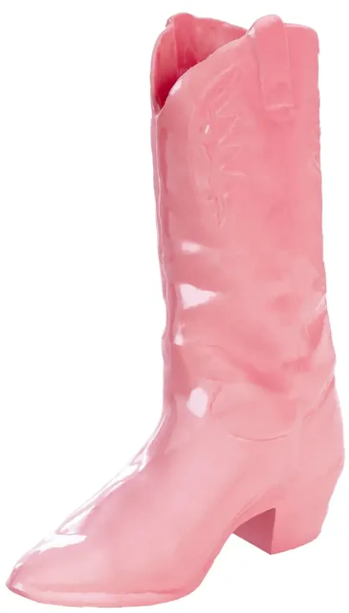 Cowboy Boot Vase in Pink