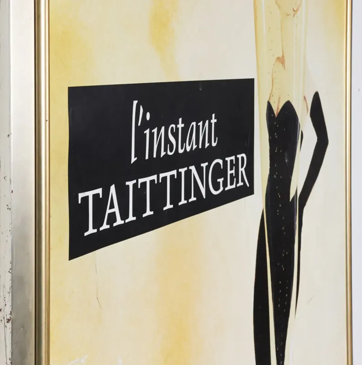 Large L'instant Taittinger Framed Poster