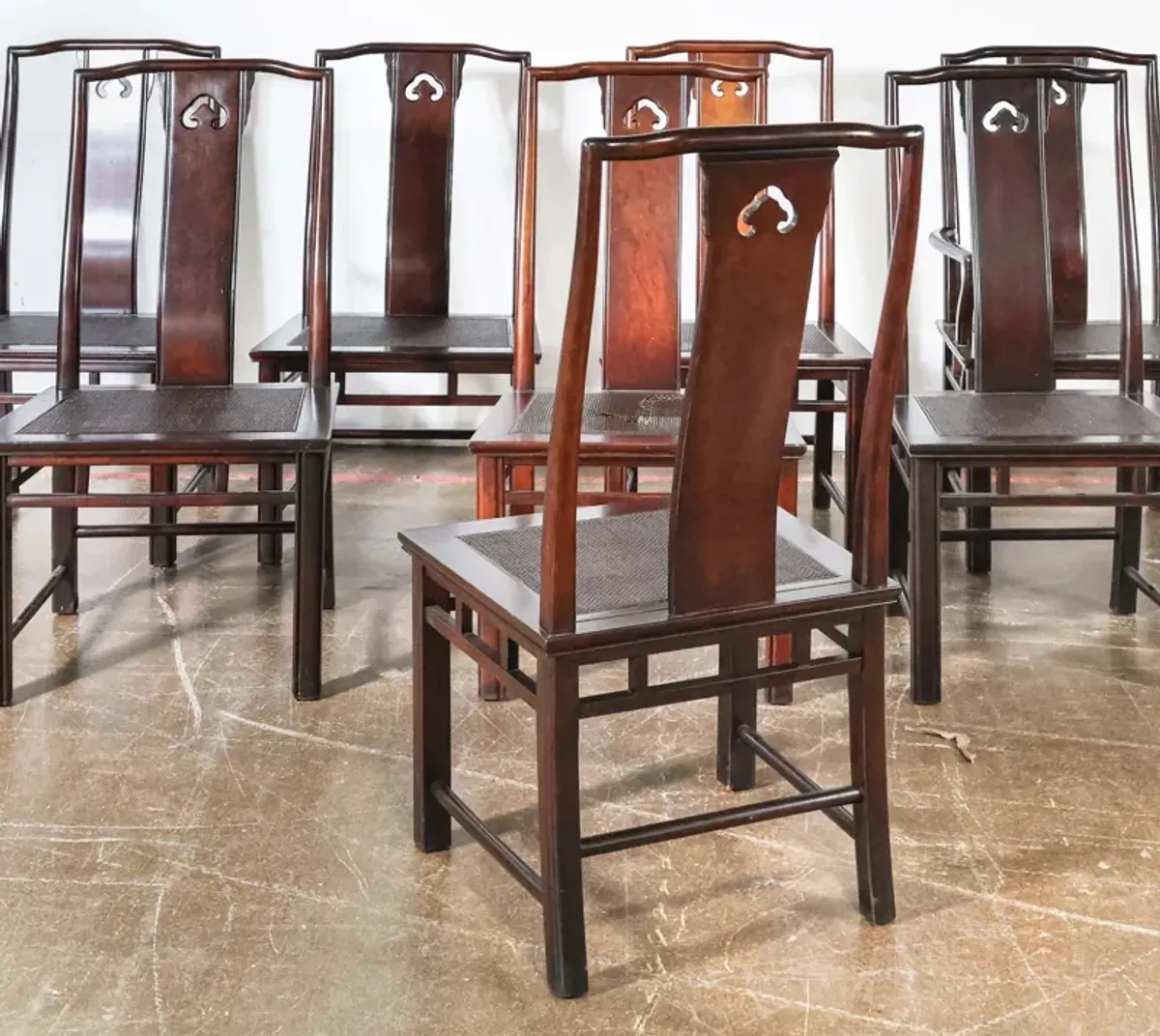 Set of 8 Ming Style Dining Chairs