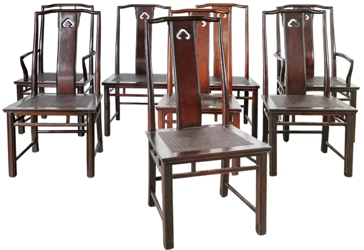 Set of 8 Ming Style Dining Chairs