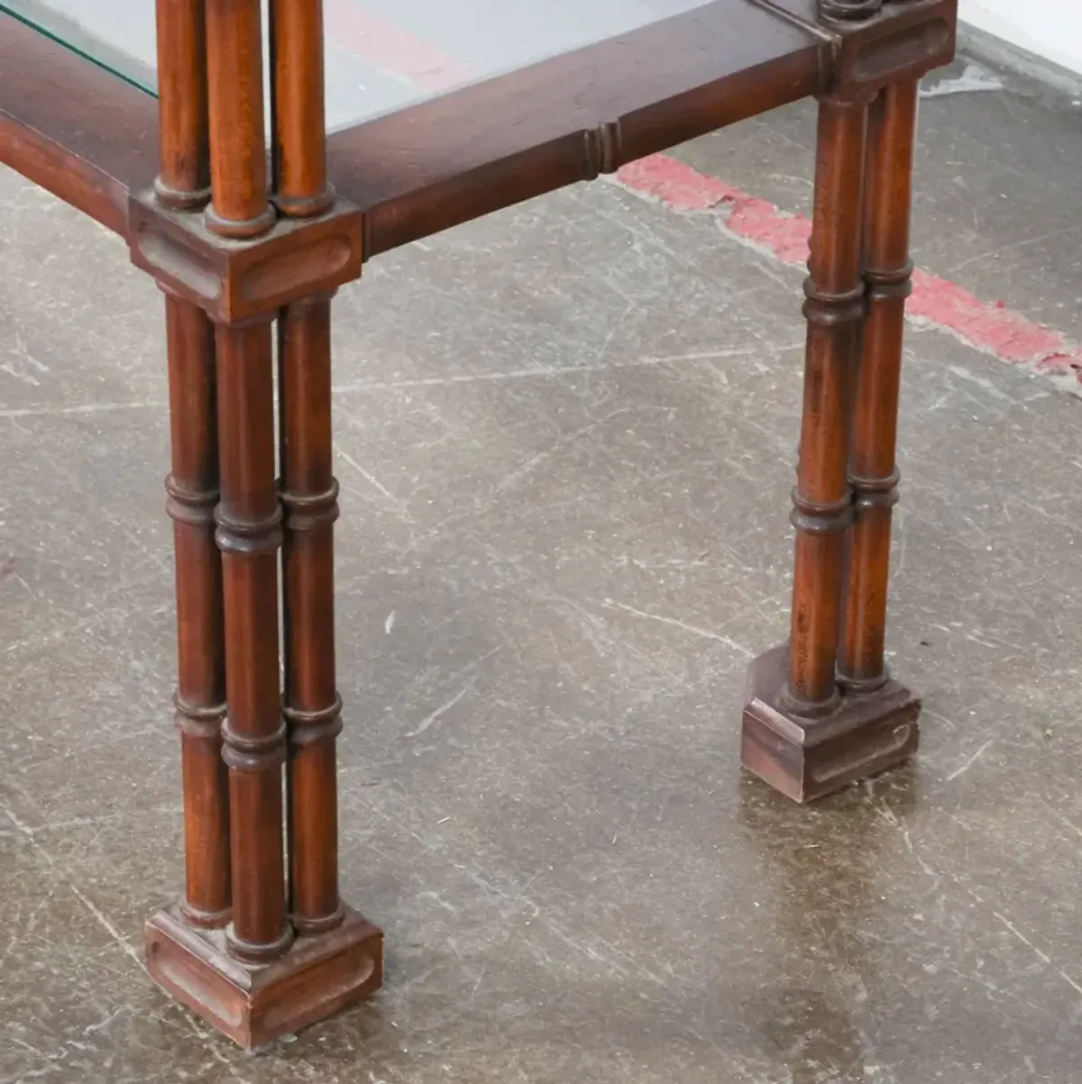 Traditional Faux Bamboo Console