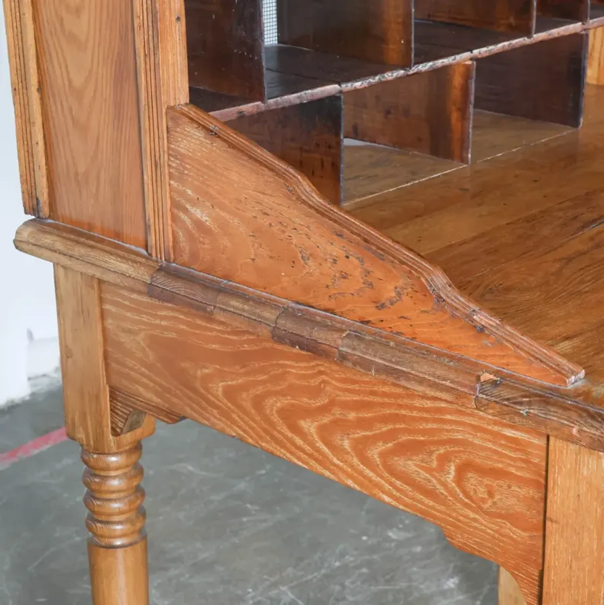 Hand Turned Postmaster's Writing Desk