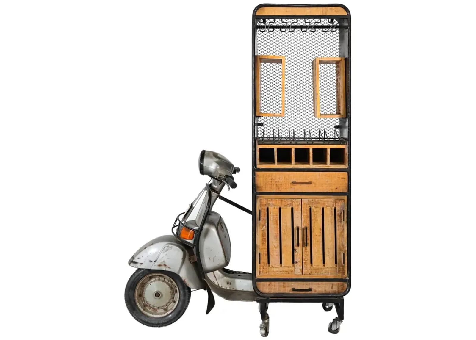 Metal Bottle Rack / Cabinet Motor Cycle