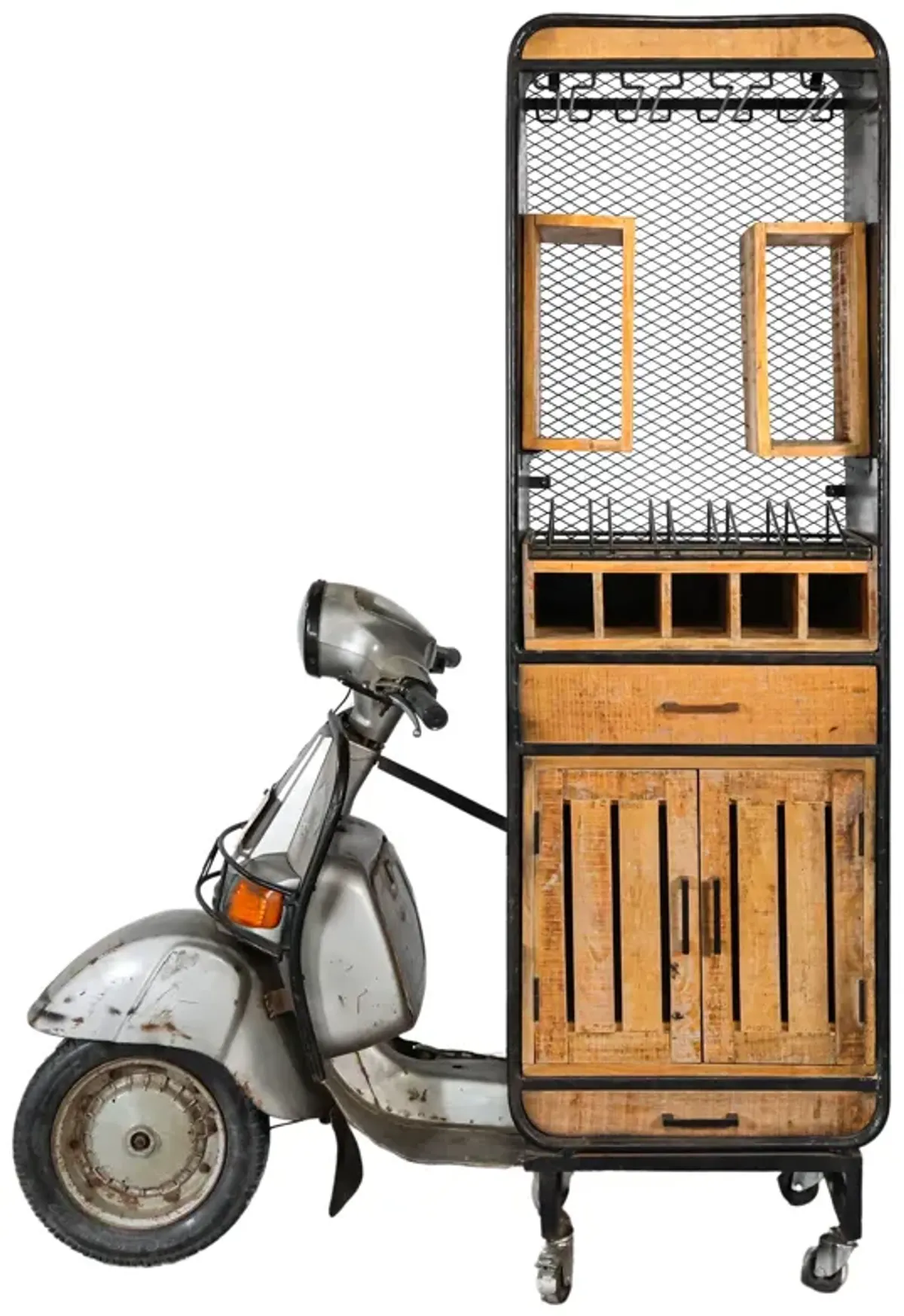 Metal Bottle Rack / Cabinet Motor Cycle