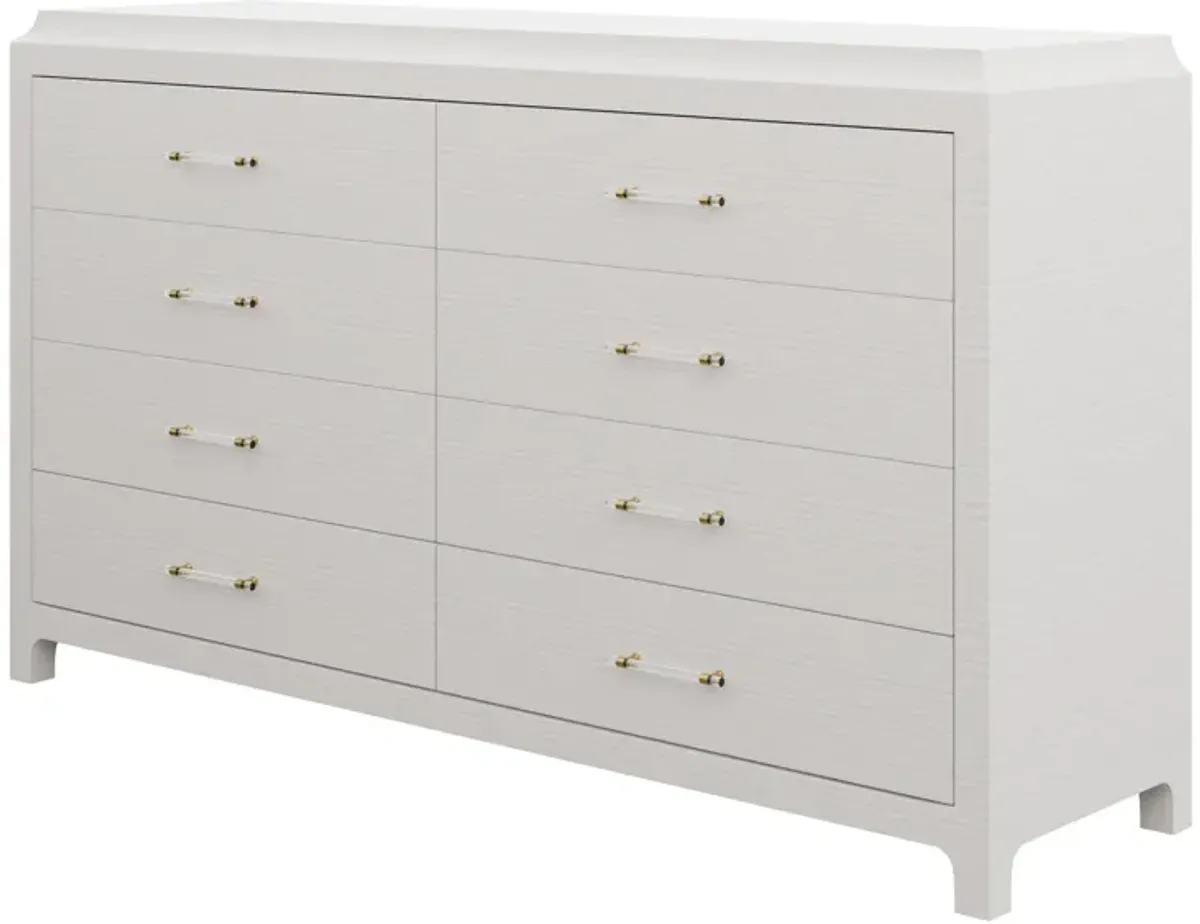 In Stock 72" Jackie Tallboy Dresser in Mist Abaca