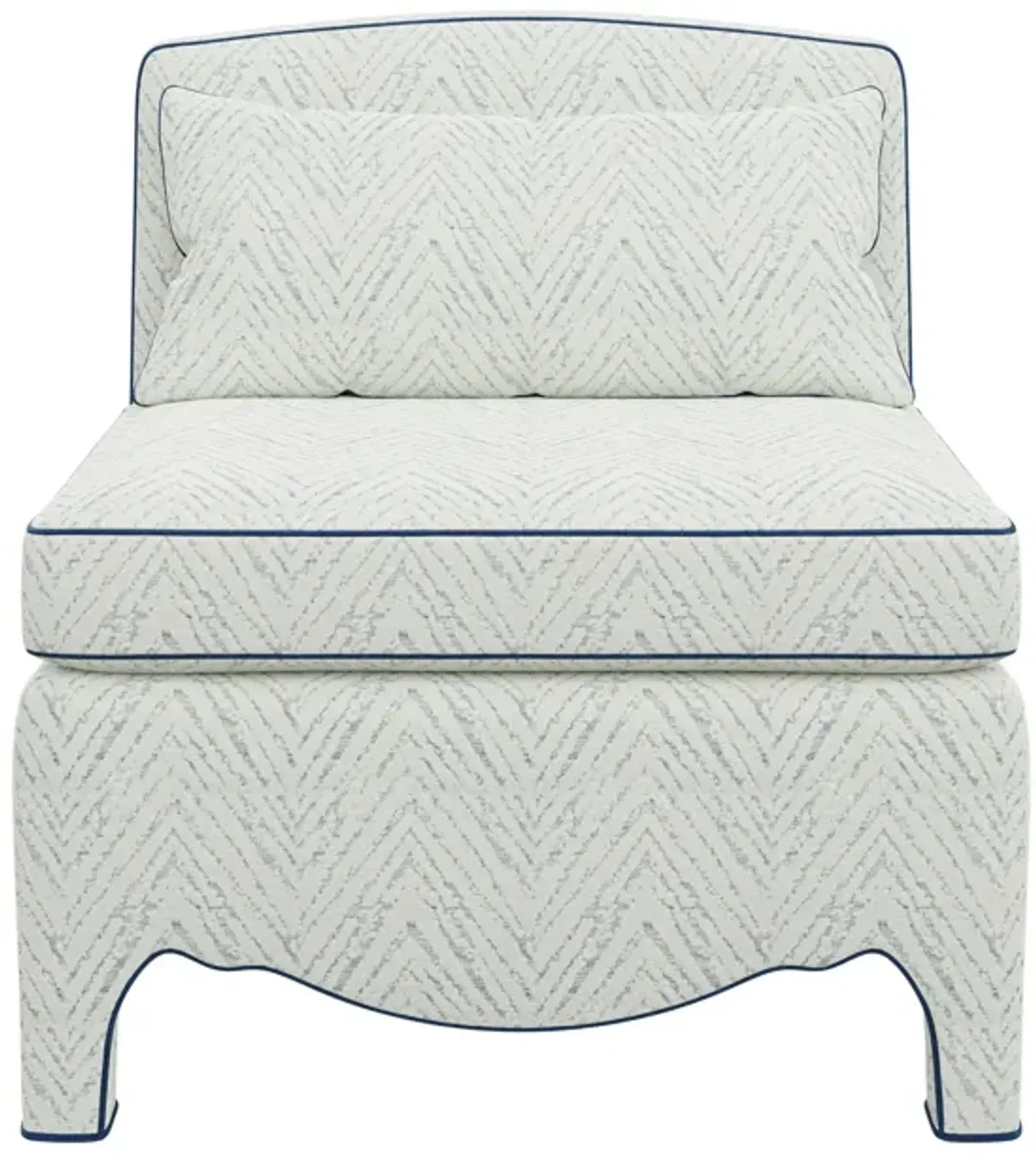 In Stock Prima Donna Chair in Ines River Chenille