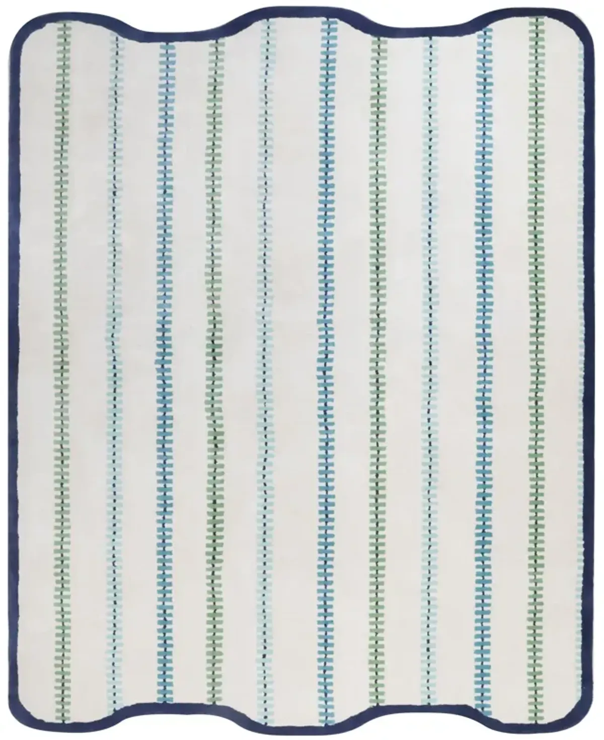 In Stock 9x12 Tyler Blue Tufted Rug