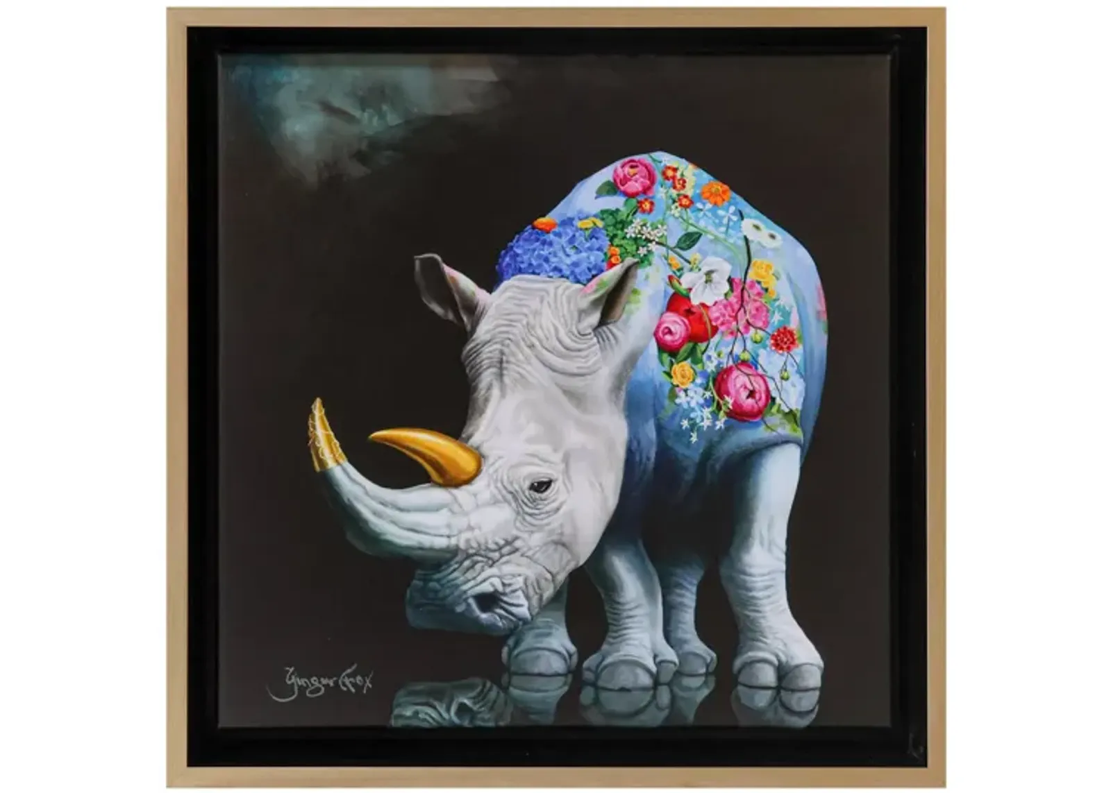 'The Rhinarcissist - You’re as Beautiful as You Feel' Giclee Print by Ginger Fox