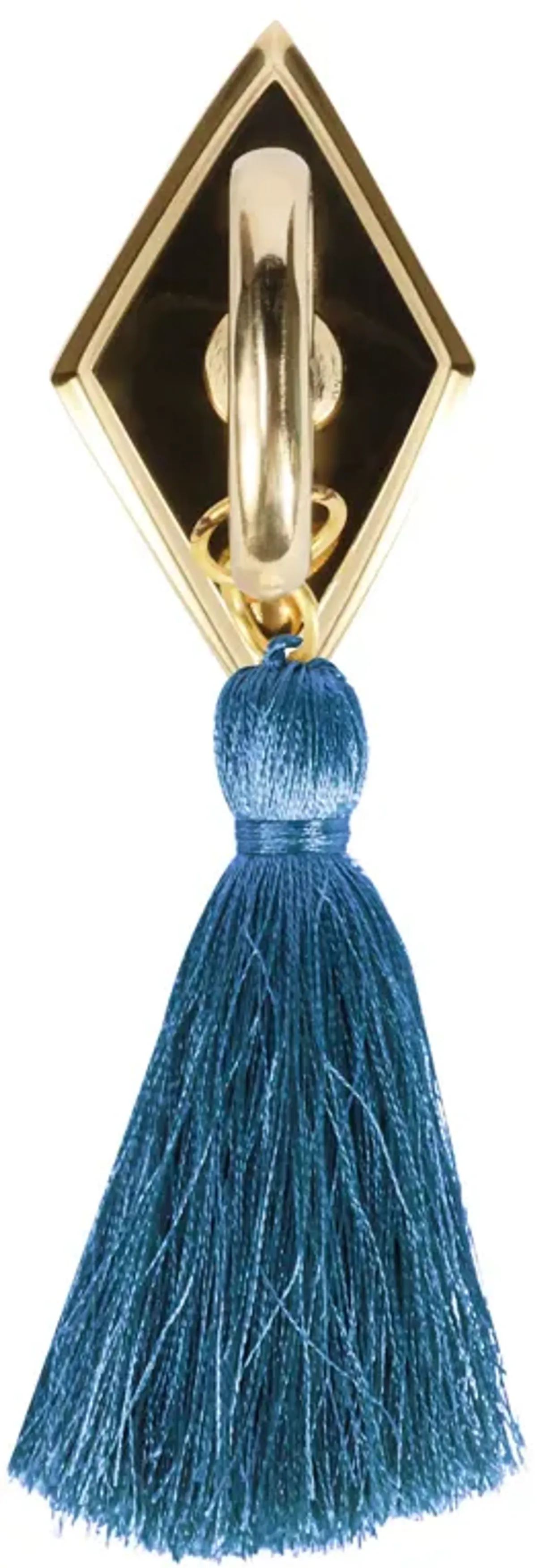 Tassel Knob - Smokey Blue