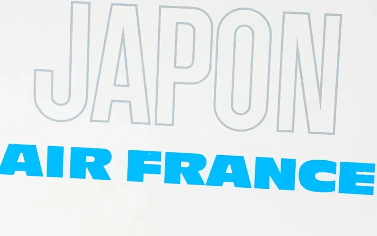 Framed 1971 Air France Poster, Japon