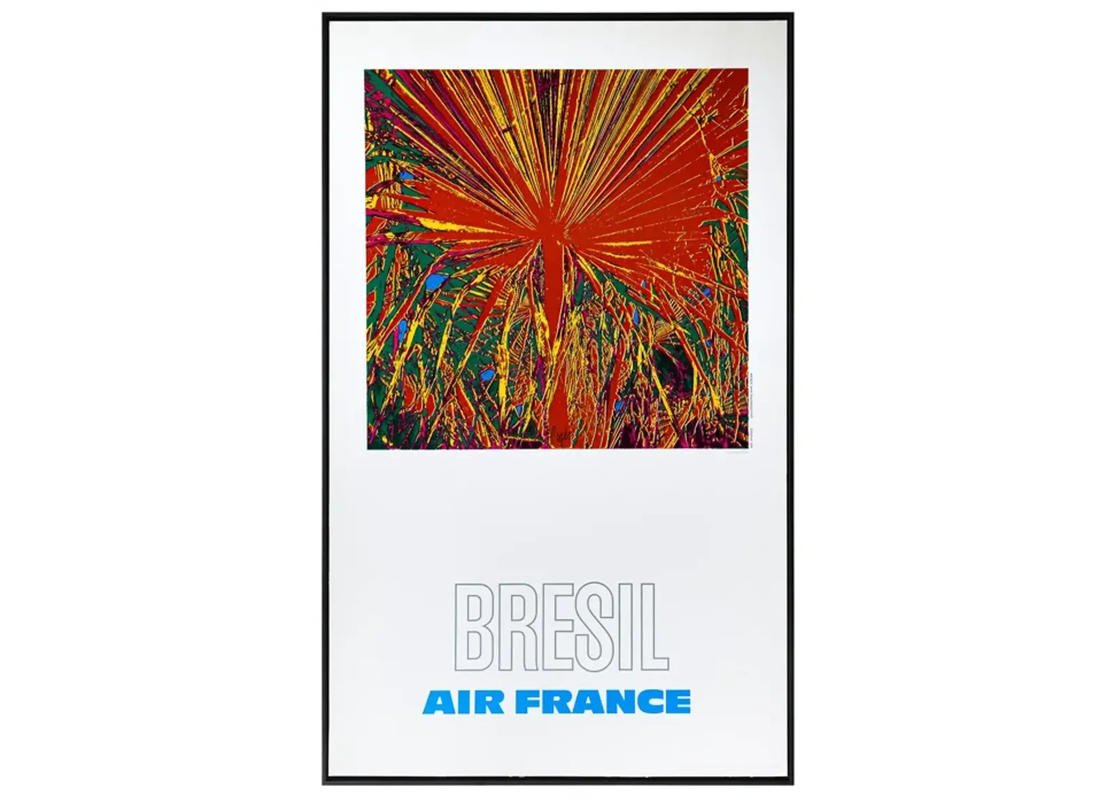 Framed 1971 Air France Poster, Bresil