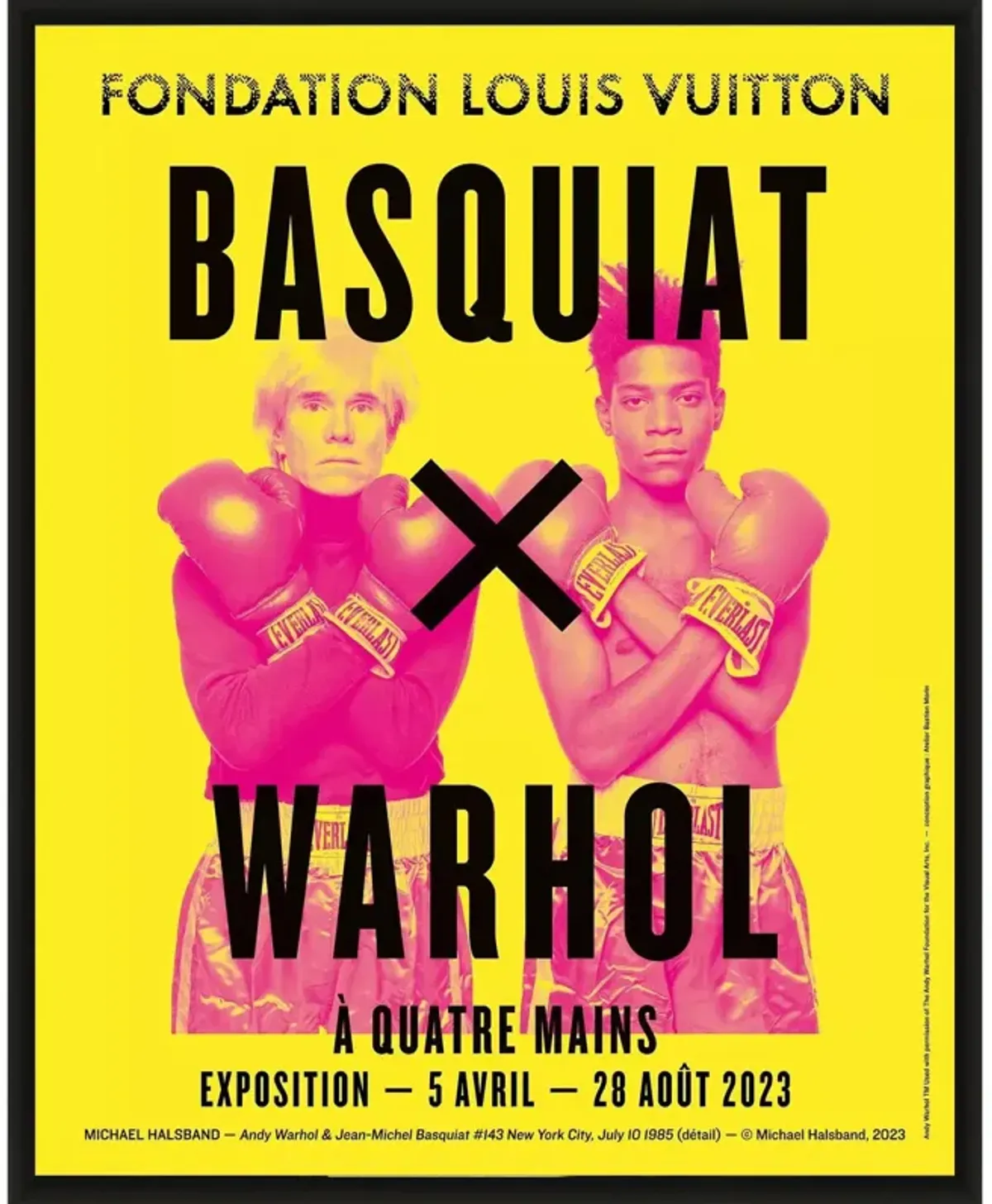 Framed Basquiat a 4 Mains Poster