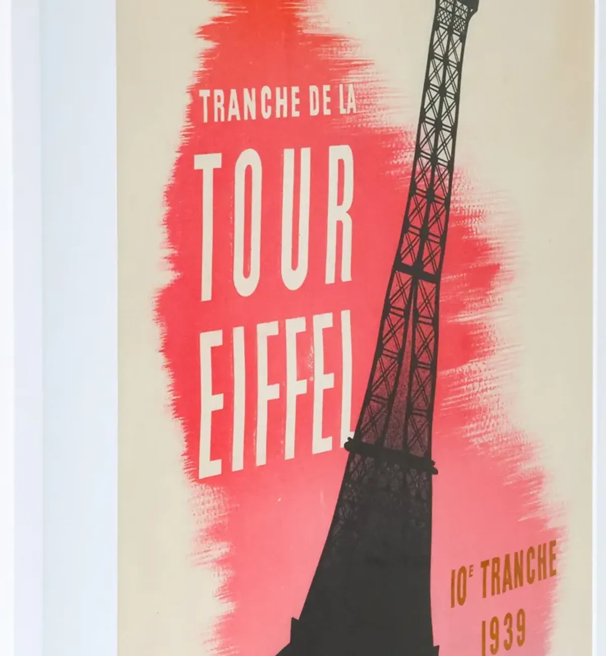 Framed 1939 French Loterie National Poster - Eiffel Tower