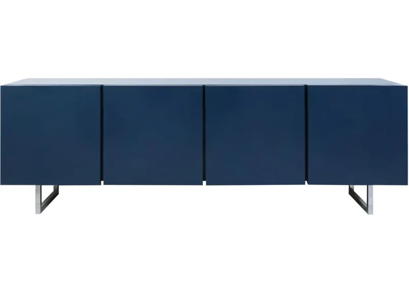 Modern Vintage Credenza Freshly Lacquered in Boeing Navy