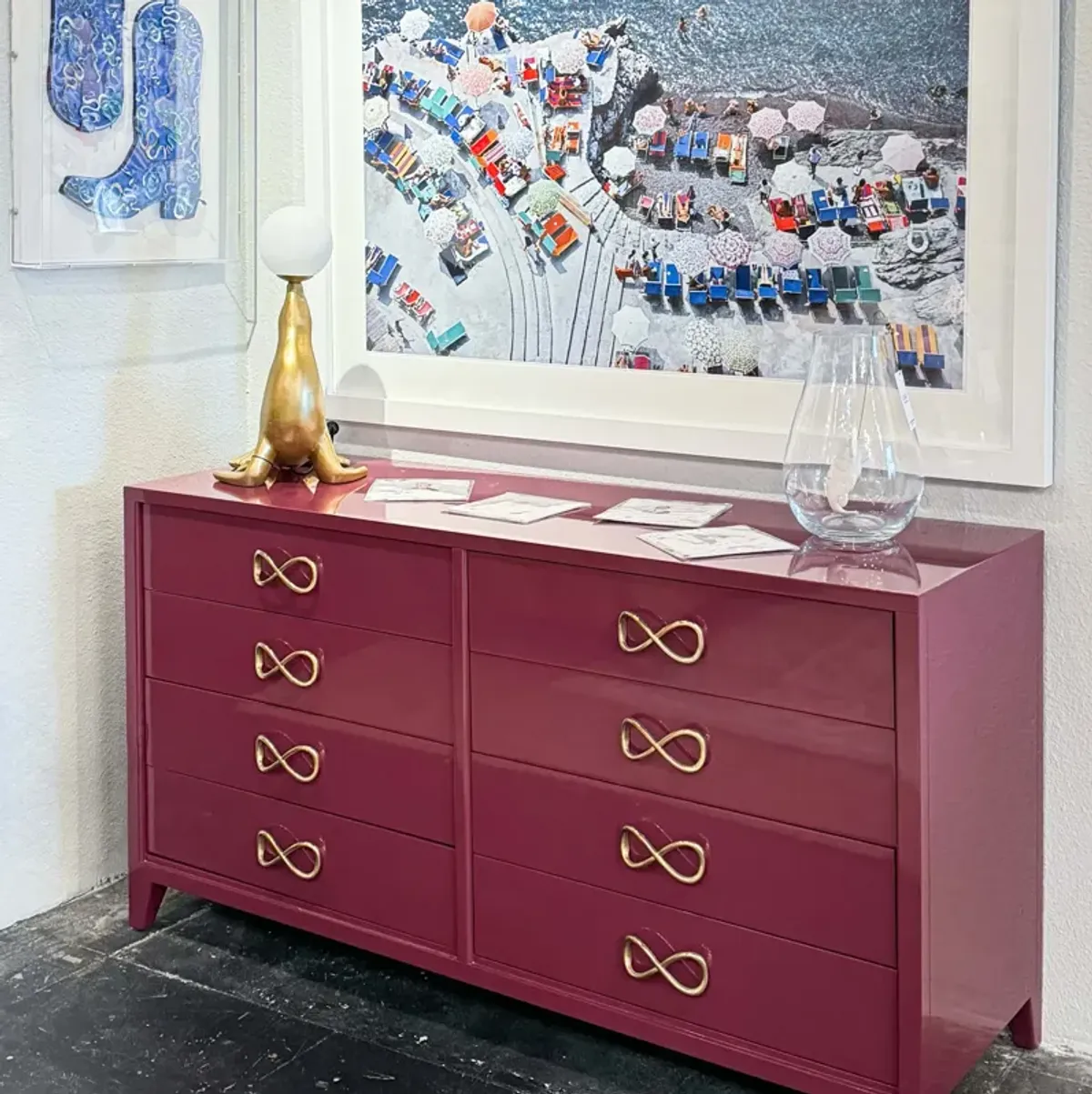 In Stock Magritte Dresser in High Gloss SW Framboise