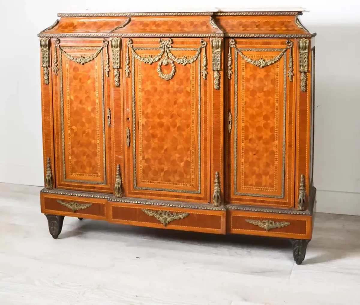 Antique Sideboard with Marble Top