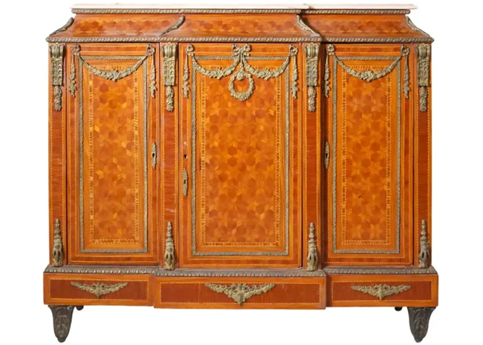 Antique Sideboard with Marble Top