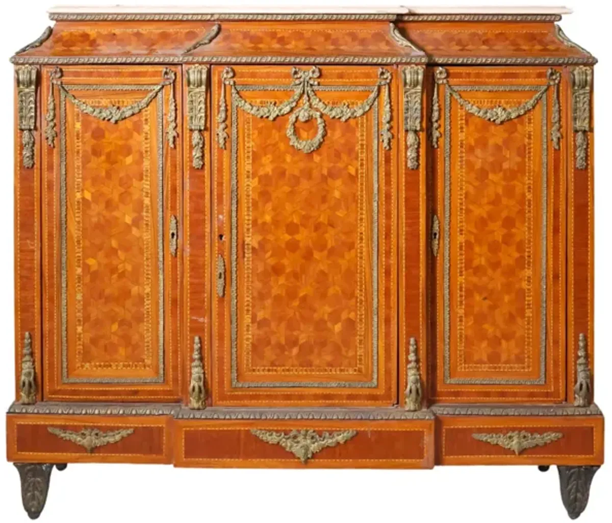 Antique Sideboard with Marble Top