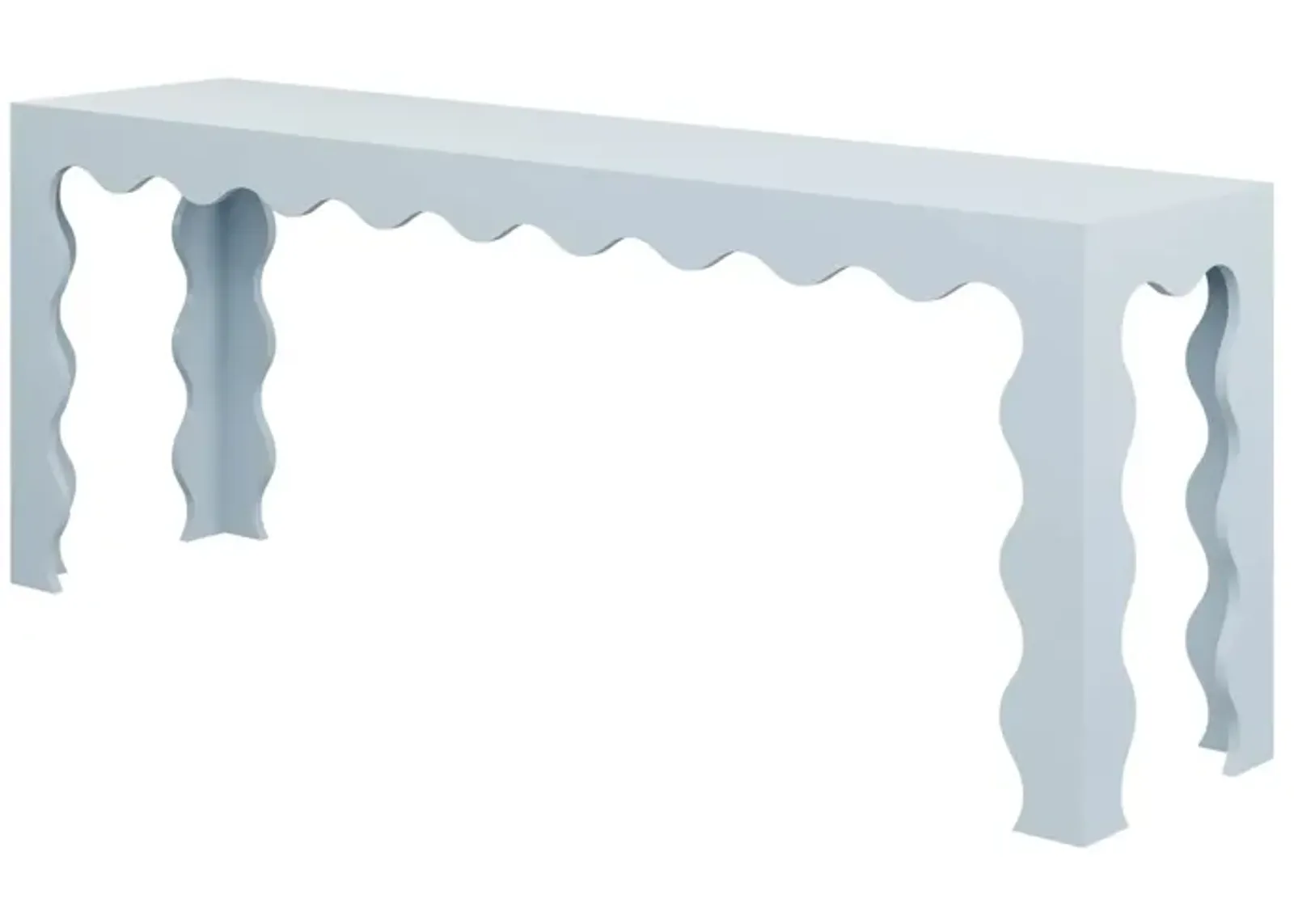 In Stock Elizalde Console 72" in Gulfstream Blue