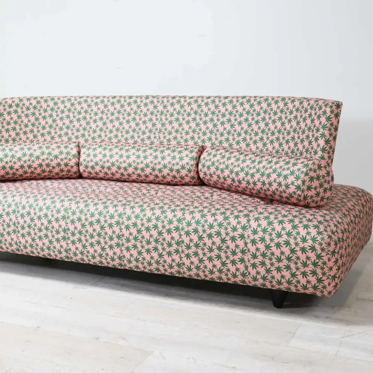 Modern Sofa Recovered in Mary Jane Fabric