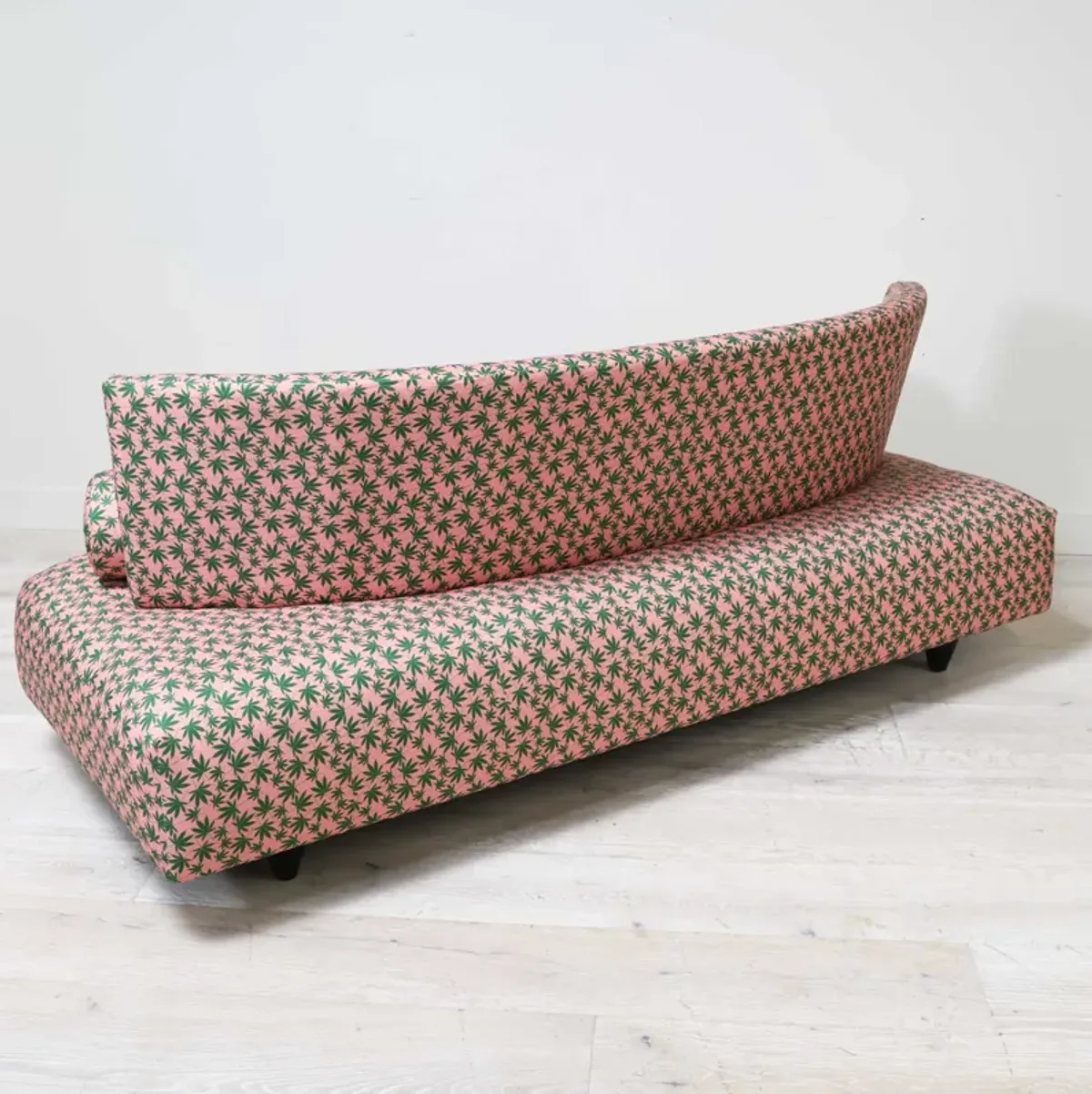 Modern Sofa Recovered in Mary Jane Fabric