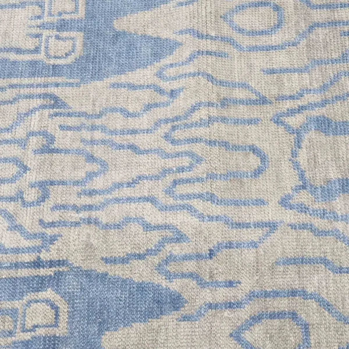 Taiga Blue Turkish Knot Rug