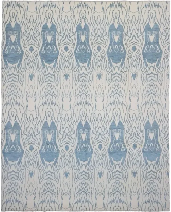 Taiga Blue Turkish Knot Rug