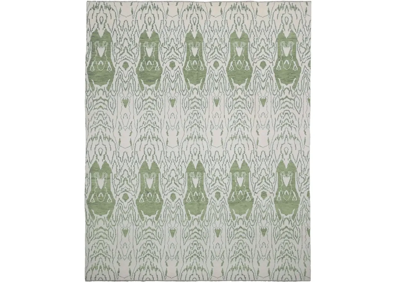 Taiga Green Turkish Knot Rug