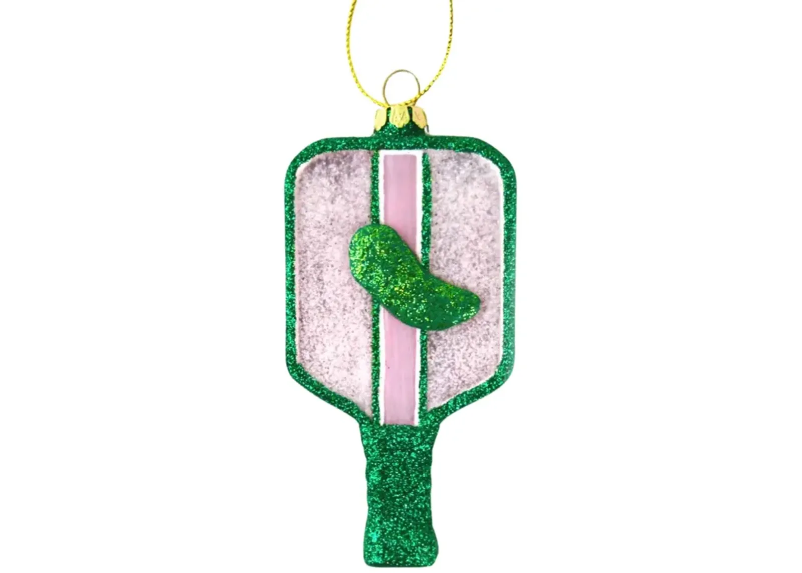 Pickleball Boxed Glass Ornament