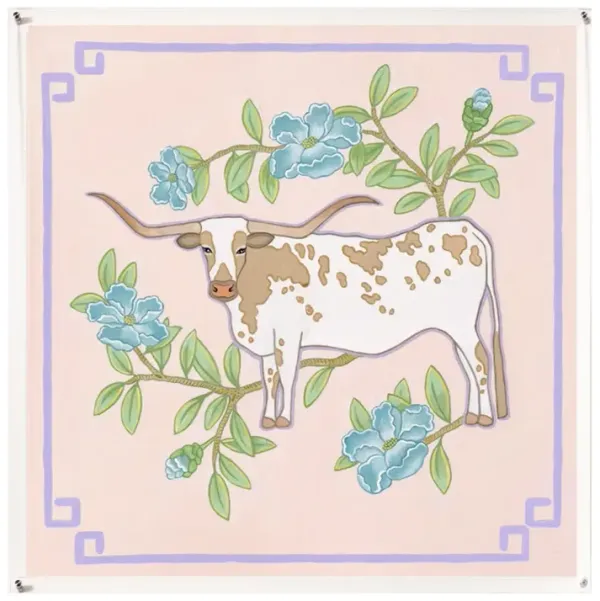 Le Moo on Silk - Peach