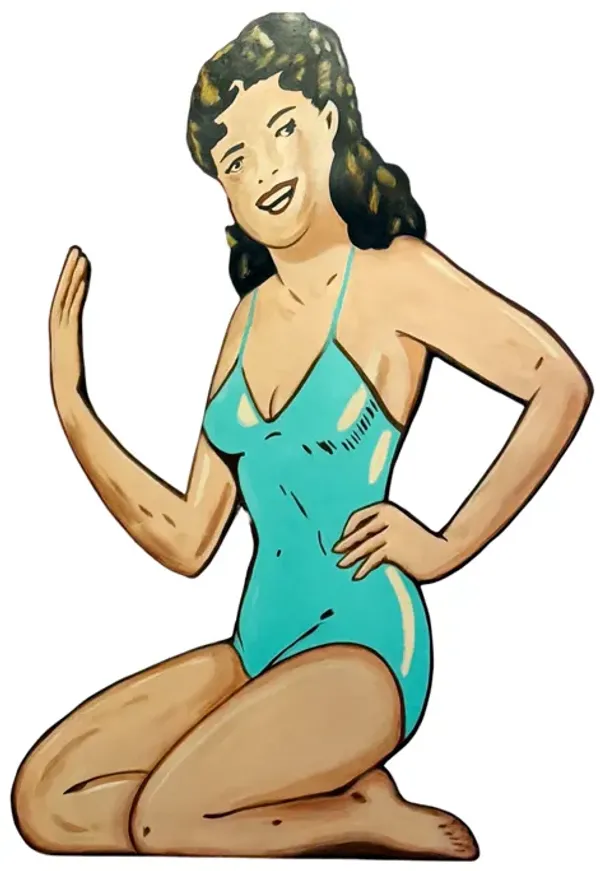 Swimsuit Girl Sign