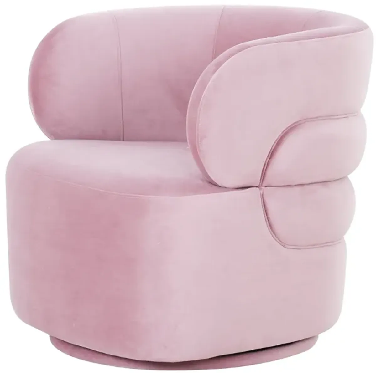 Capri Swivel Chair In Rose