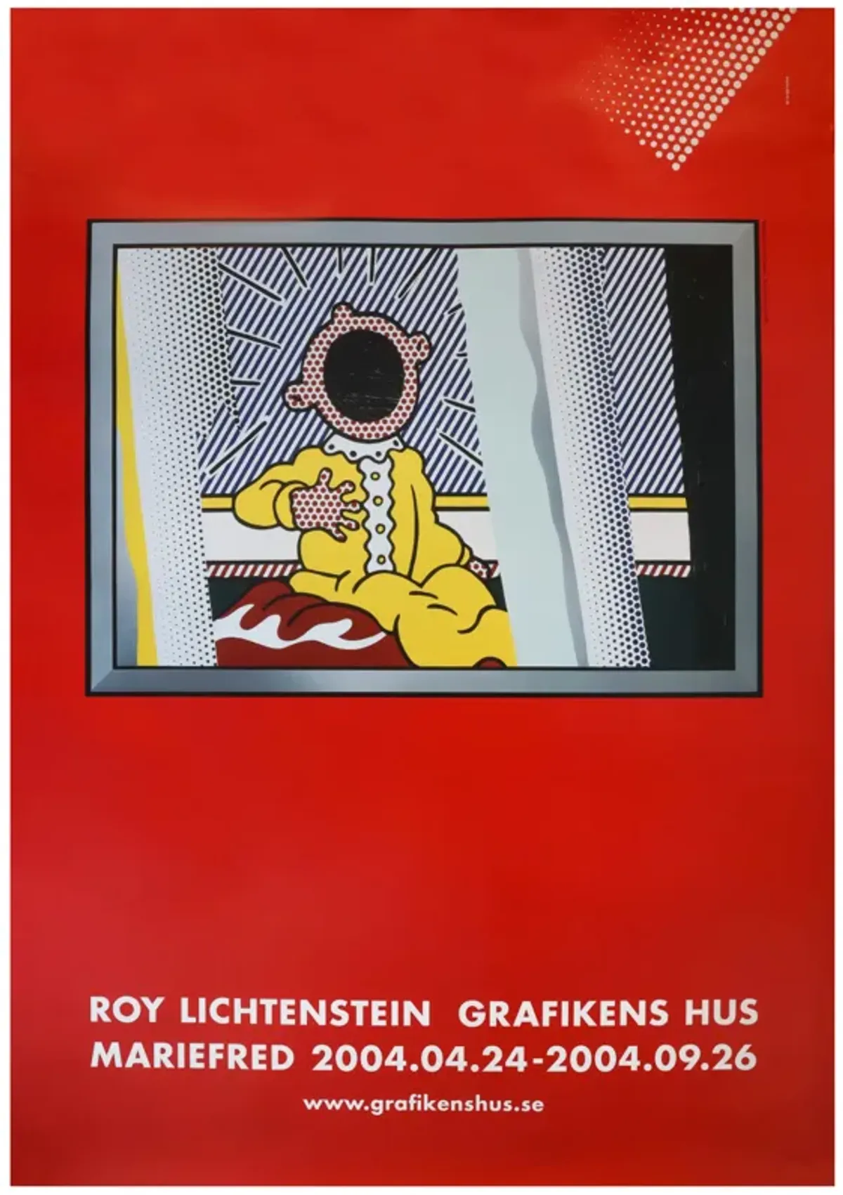 2004 Swedish Exhibition Poster by Roy Lichtenstein at Grafikens Hus Stockholm