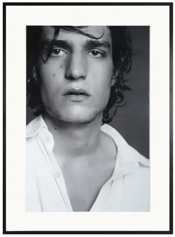 Model in White Linen Photograph by Milan Vukmirovic