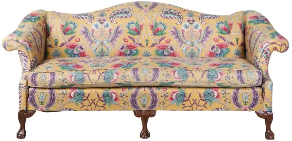 Antique 1940s Sofa in Floral Upholstery