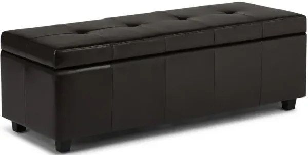 Castleford Storage Ottoman in Vegan Leather