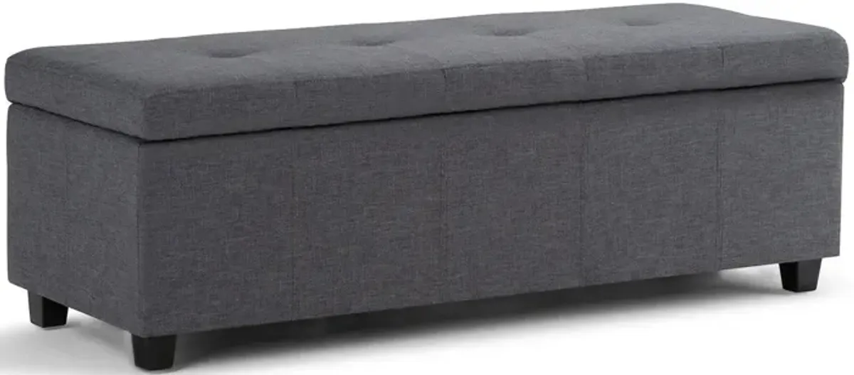 Castleford Storage Ottoman in Linen