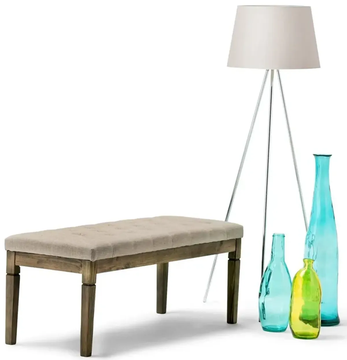 Waverly Ottoman Bench in Linen