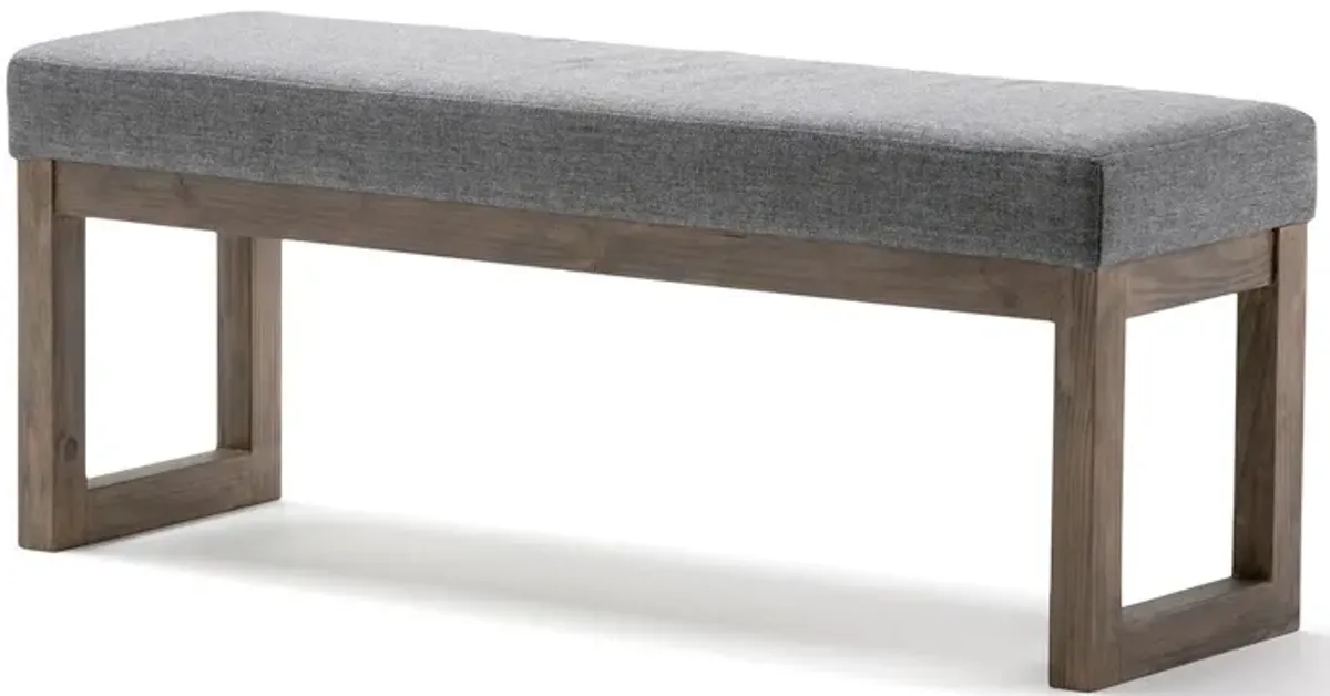 Milltown Large Ottoman Bench in Linen