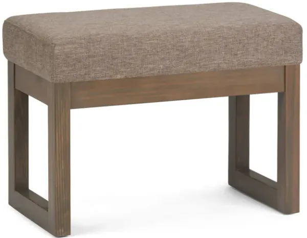 Milltown Small Ottoman Bench in Linen