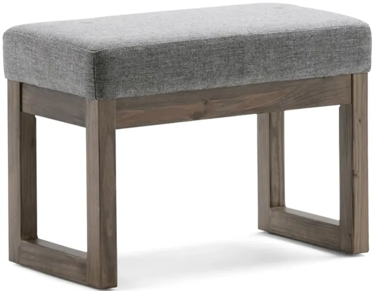 Milltown Small Ottoman Bench in Linen