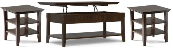 Acadian 48 inch Coffee Table with 19 inch End Tables (Set of 3)