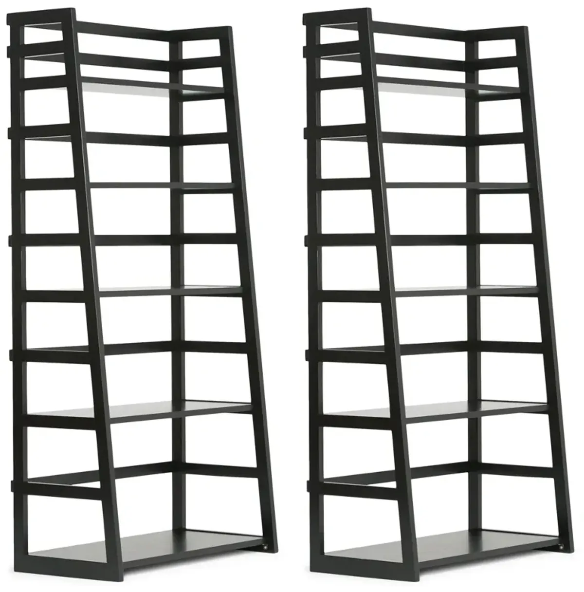 Acadian 30 inch 5 Shelf Ladder Bookcase (Set of 2)