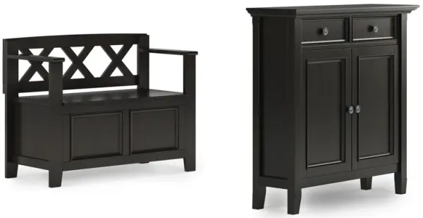 Amherst 36-inch Storage Bench and 36-inch Cabinet