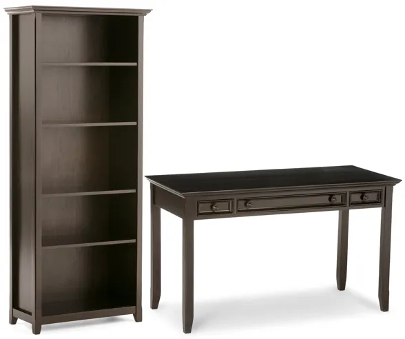 Amherst 54 inch Desk and 30 inch Bookcase (Set of 2)