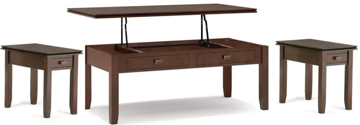 Artisan 46 inch Coffee Table with 14 inch End Tables (Set of 3)