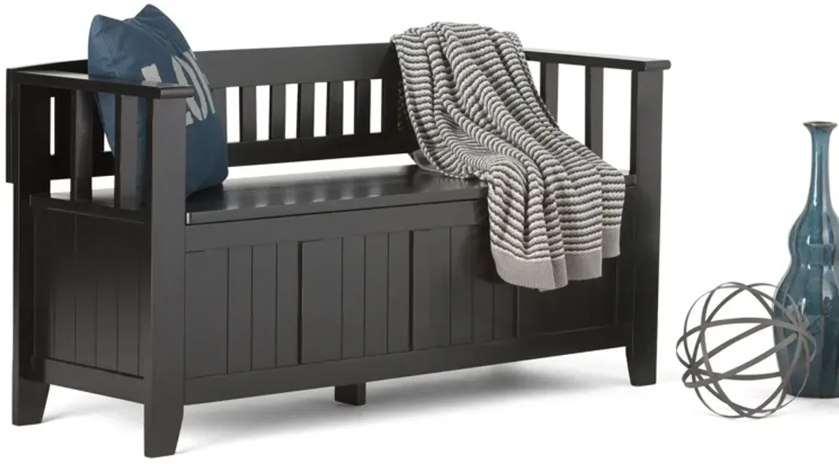 Acadian Entryway Storage Bench