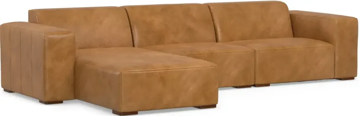 Rex 2 Seater Sofa and Left Chaise in Genuine Leather