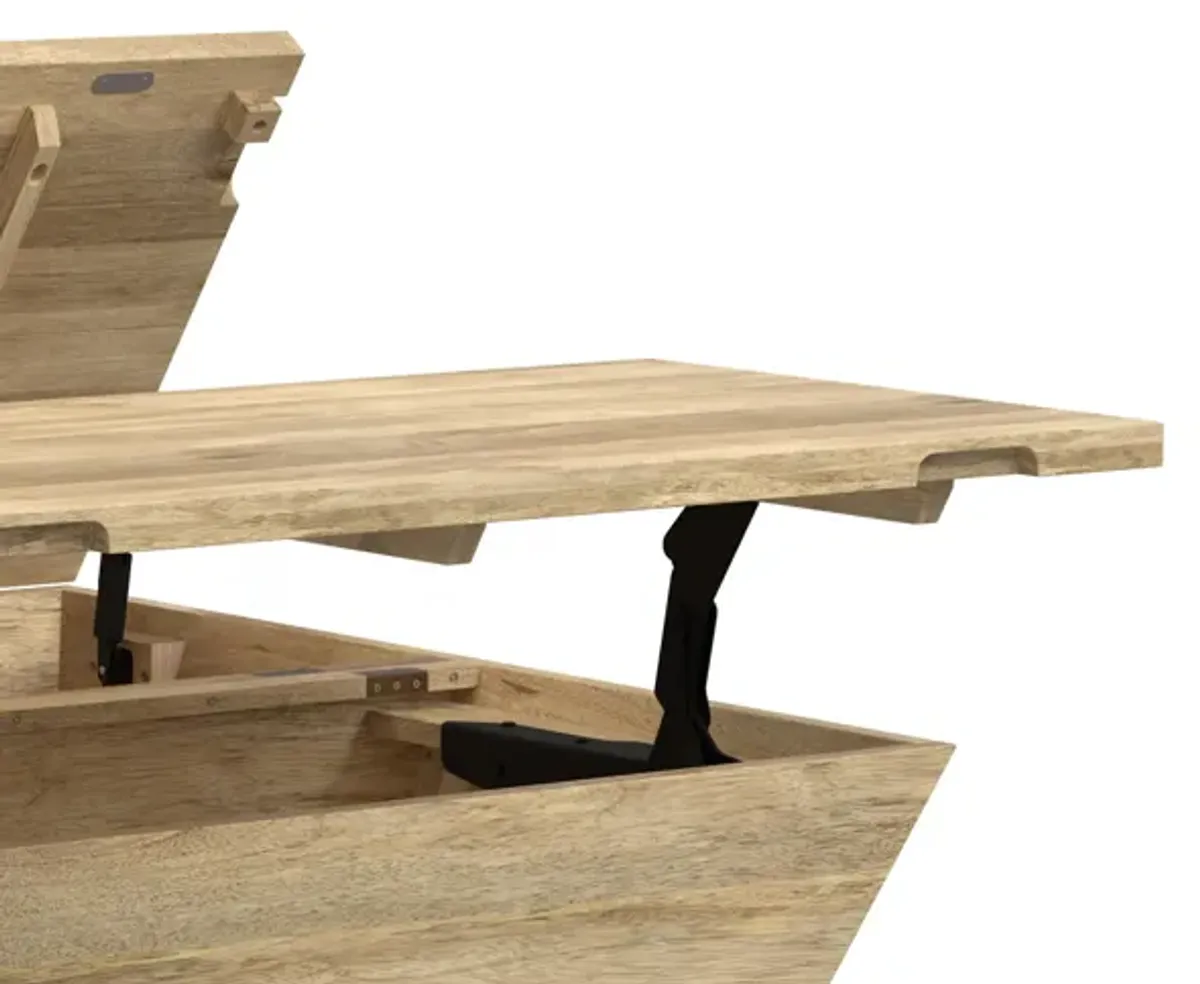 Abba 36 inch Square Lift Top Coffee Table