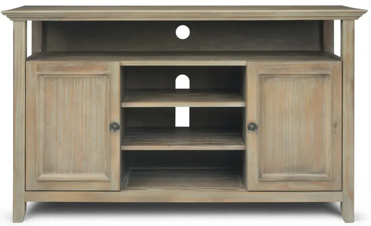 Amherst 54 inch TV Media Stand in Distressed Grey